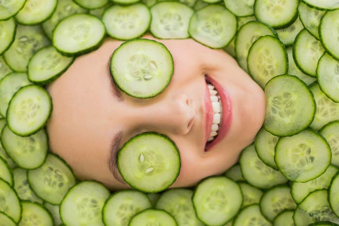 skin care professionals can use natural remedies like cucumbers